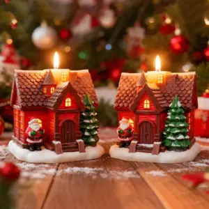 Christmas House Decorative Candle